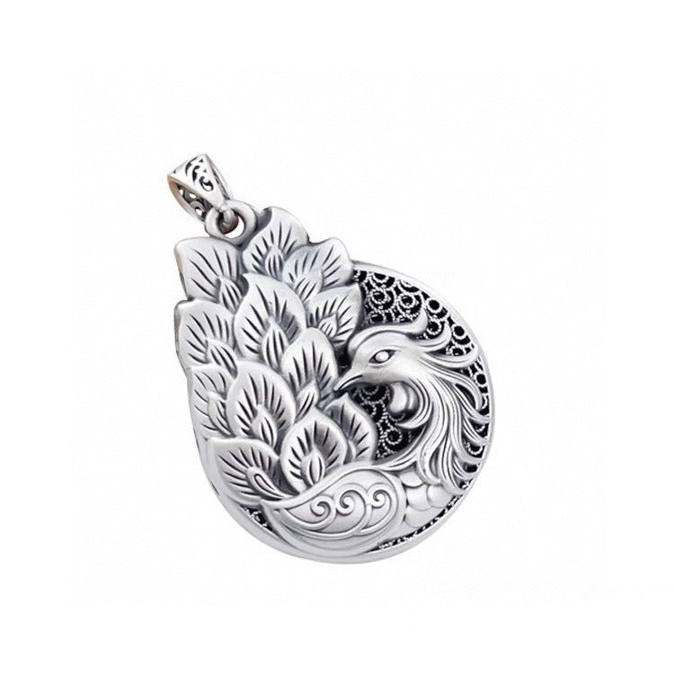 Colgante de pavo real vintage para mujer – símbolo de belleza y elegancia
